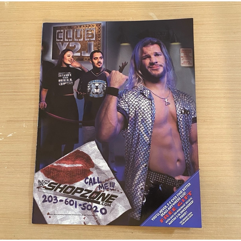 WWF WORLD WRESTLING FEDERATION CATALOG 2001 JERICHO UNDERTAKER LITA STEVE AUSTIN